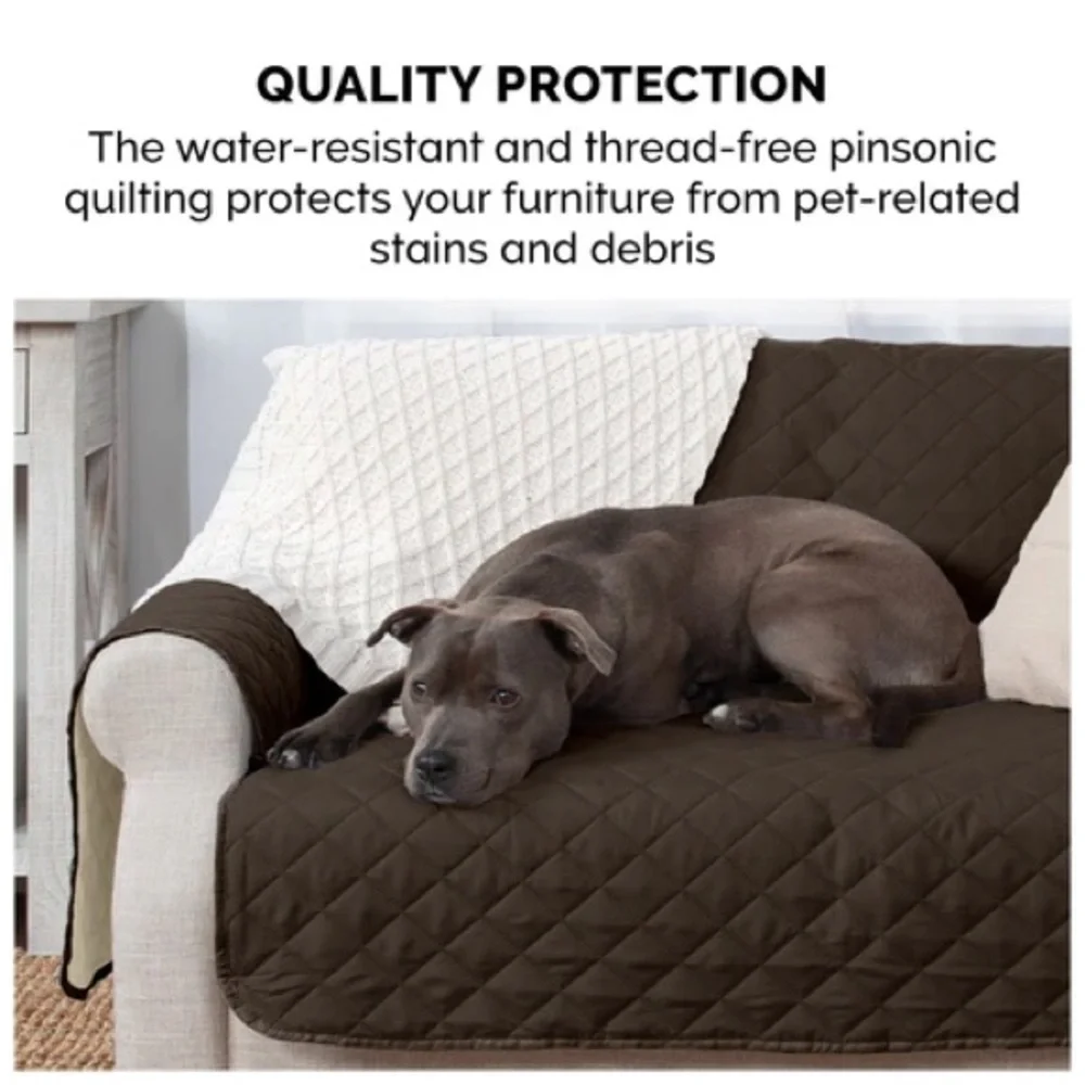 FurHaven Quilted and Reversible Furniture Protector for Sofa